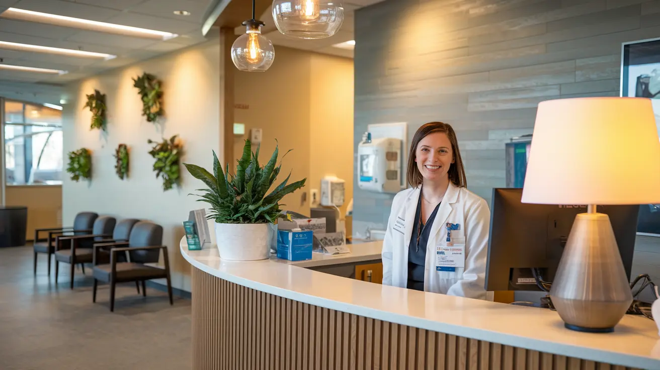 Welcoming reception area at Zedvest Home Care office